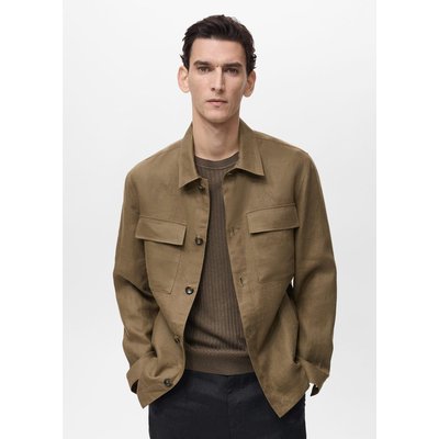 Surchemise 100 % lin poches MANGO MAN