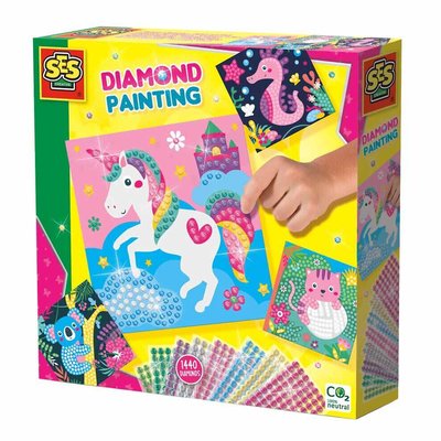 Pintar Com Diamantes Animais Felizes Hobby, SES SES