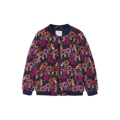 Blouson matelassé style bomber motifs fleurs VERTBAUDET