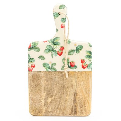 35cm Strawberry Patch Paddle Board in Mango Wood SO'HOME