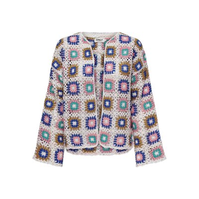 Gilet col rond en crochet ONLY