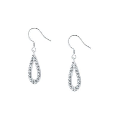 Boucles d'oreilles en argent 925 et cristal CLEOR