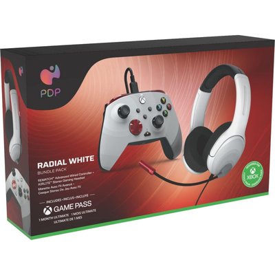 Manette PDP PDP PACK GAMING XBOX RADIAL WHIT PDP