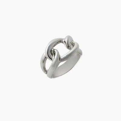 Bague nœud argentée BALABOOSTE