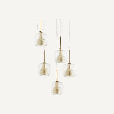 Suspension grappe 5 globes, Mistinguett AM.PM