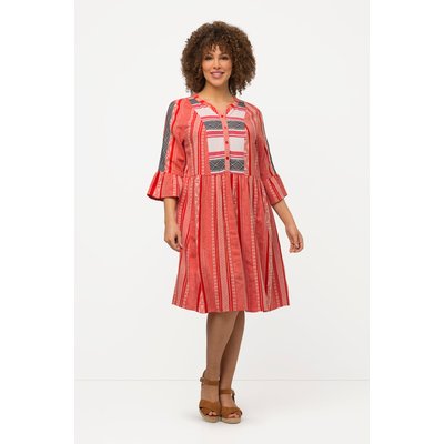 Robe tunique. Imprimé ethnique. Col tunisien ULLA POPKEN