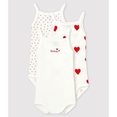 Lote de 3 bodies de tirantes PETIT BATEAU