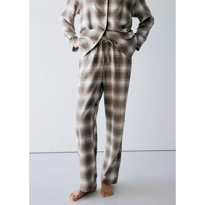 Pantalon pyjama flanelle carreaux MANGO