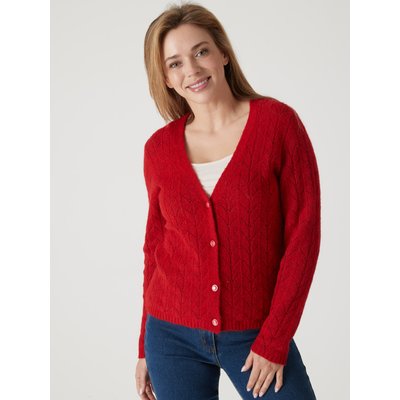 Gilet maille ajourée laine et mohair DAXON