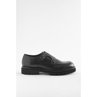 Chaussures cuir à boucles et semelle crantée NEXT