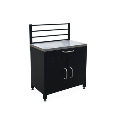 Cuisine extérieure acier 1 tiroir 1 porte + grille de suspension L80cm GRIMAUD SWEEEK