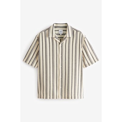 Chemise à manches courtes rayée texturée NEXT