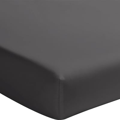 Drap housse en percale de coton lavé bonnet 30 cm uni, ELEGANCE BATON ROUGE
