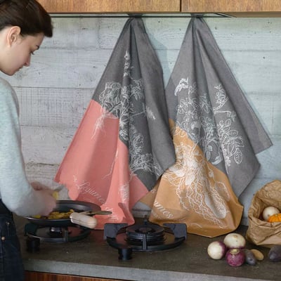 Torchon pur coton POMMES DE TERRE GARNIER THIEBAUT