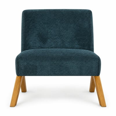 Fauteuil de salon bois et velours SOHO PIER IMPORT