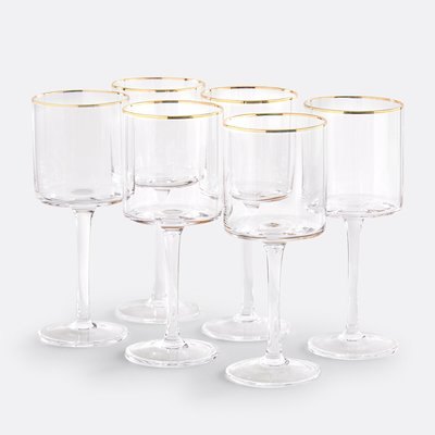 Lot de 6 verres à vin, Coblice LA REDOUTE INTERIEURS