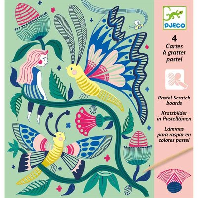 Cartes à gratter jardin fabuleux DJECO