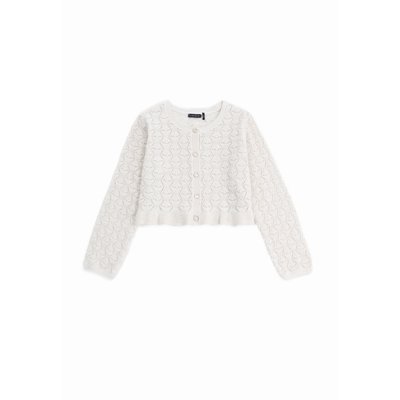 Cardigan tricot ajouré fil textile IKKS