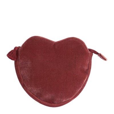 Pochette Cœur Velours MATHILDE M