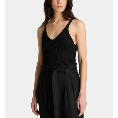 Top Débardeur Ajusté Brazil Maille Fil textile Brillant GALERIES LAFAYETTE