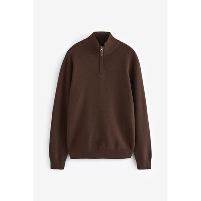 Pull regular haut de gamme à col semi-zippé NEXT