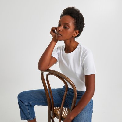 T.shirt uni en coton BIO, Oeko-Tex MONOPRIX