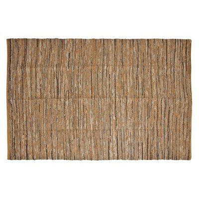 Tapis en coton recyclé et cuir 300 x 200 cm AUBRY GASPARD