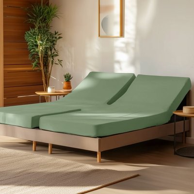 Drap housse en percale de coton pour lit articulé SOFT PERCALE SENSEI MAISON