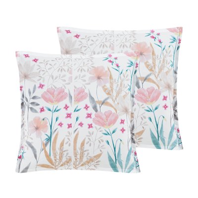 Lot de 2 taies d'oreillers en percale de coton ANGELICA SENSEI MAISON