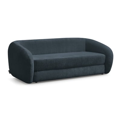 Canapé droit convertible 3 places en tissu texturé, NEYO BOBOCHIC