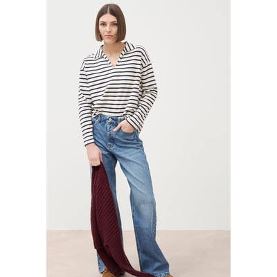 Jeans large taille haute BONOBO