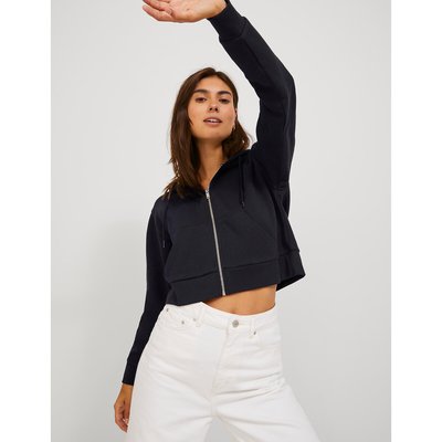 Sweat crop zippé à capuche JJXX