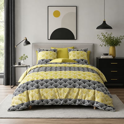 Parure housse de couette enfant + taie polyester, Hiko C DESIGN HOME TEXTILE