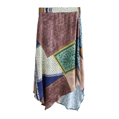 Jupe longue asymétrique en satin n. premium NEXT