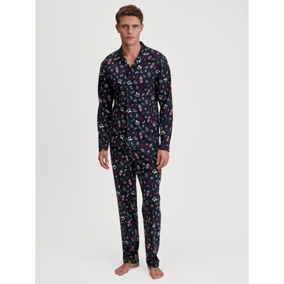 Pyjama boutonné sur toute la longueur manches longues Coton FAMILY & FRIENDS CALIDA