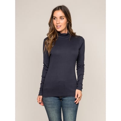 Sous Pull Col Roulé Pur Coton Peigné Fusee DONA LISA