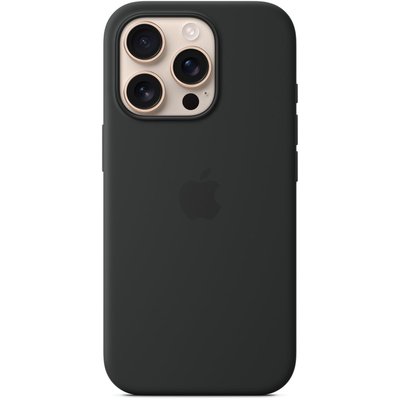 Coque iPhone 16 Pro MagSafe Noir silicone APPLE