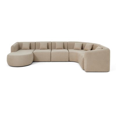 Canapé d'Angle gauche en Tissu 6 places - IKARE LISA DESIGN
