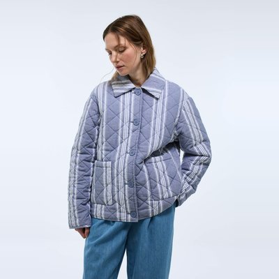 Veste matelassée à rayures en coton MONOPRIX