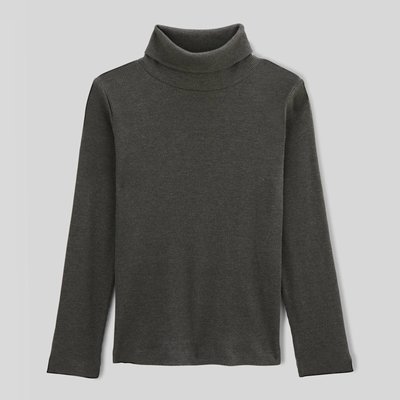 T-shirt uni manches longues col roulé MONOPRIX