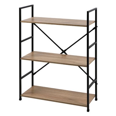 Etagère droite Large 3 niveaux en Métal et MDF TOILINUX