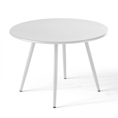 Table basse de jardin ronde 40cm en métal, PALAVAS OVIALA