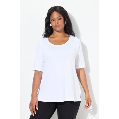 T-shirt en coton Pima. Col rond et manches ULLA POPKEN