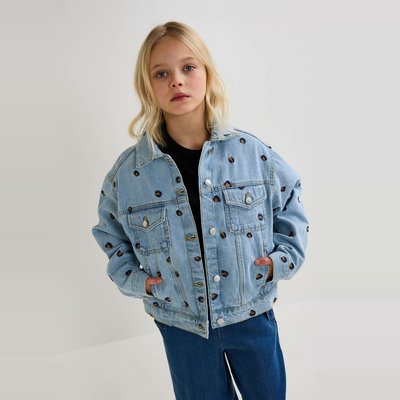 Veste brodée en jean MONOPRIX