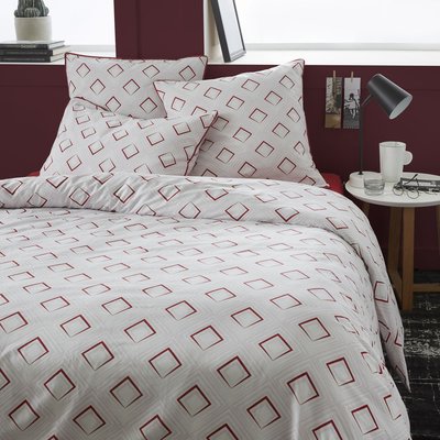 Parure housse de couette imprimée coton, Shan Cerise C DESIGN HOME TEXTILE