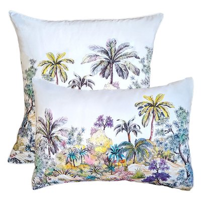 Taie d'oreiller percale de coton 80 fils OASIS GARNIER-THIEBAUT