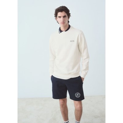 Sweat-shirt coton imprimé texte MANGO MAN