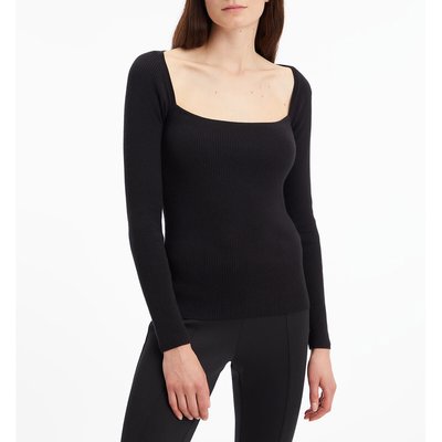 Square Neck Jumper in Fine Knit CALVIN KLEIN