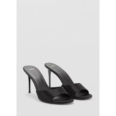 Sandales talon brillantes MANGO