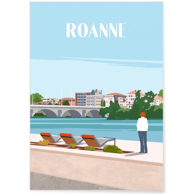 Affiche ville Roanne L'AFFICHERIE